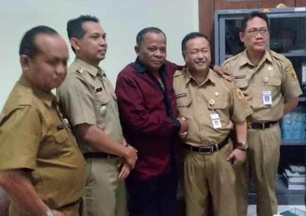 Pertemuan Kadus Suyono dan pihak RSUD. Soewondo, Selasa (21/1/2020)  / Istimewa