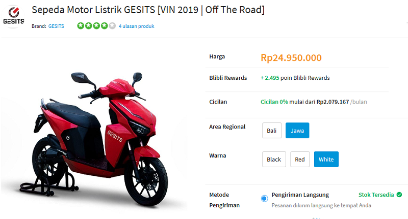 Sepeda Motor Listrik Pertama Di Indonesia Ternyata Dirakit Lulusan
