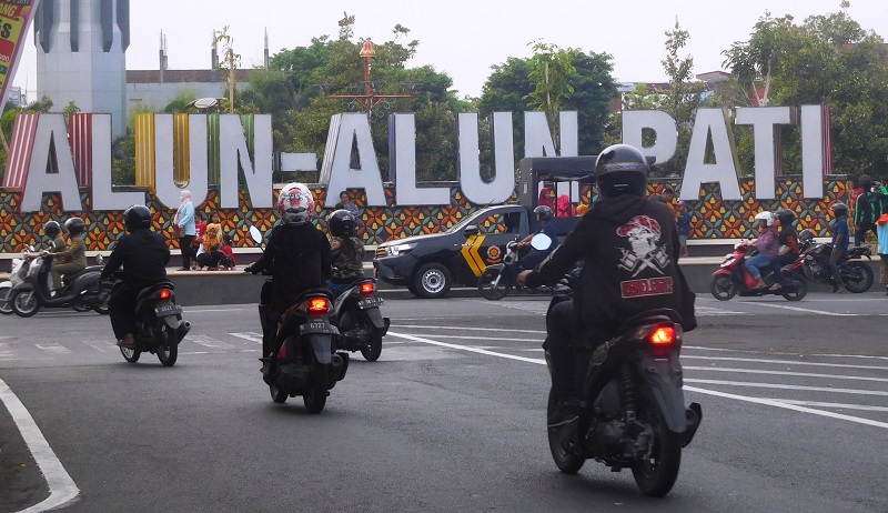 wajah alun-alun Pati, Kamis (28/11/2019) / Clakclik.com