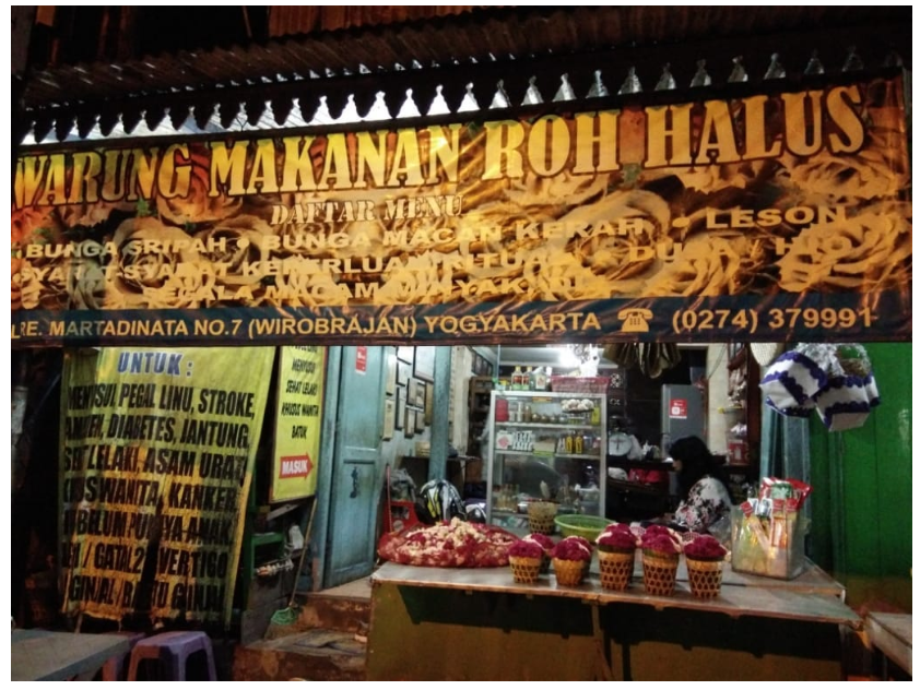 Di Yogyakarta, Ada Warung Makan Roh Halus